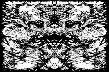 Soyut grunge siyah beyaz desenli arkaplan.               