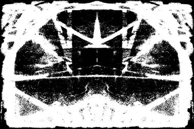 Soyut grunge siyah beyaz desenli arkaplan.               
