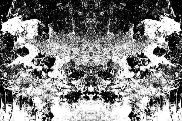 Gespetterde Abstracte Achtergrond Rommelig Behang Met Zwart Wit Vlekken — Stockvector
