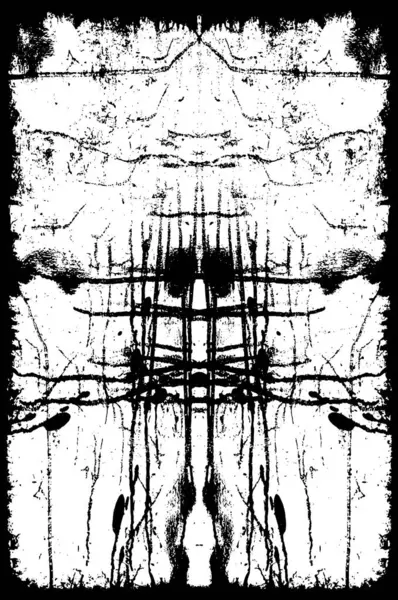 Grunge Abstract Fundal Alb Negru Texturat — Vector de stoc