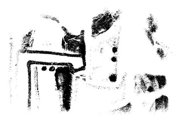 Motif Grunge Noir Blanc Fond Abstrait — Image vectorielle