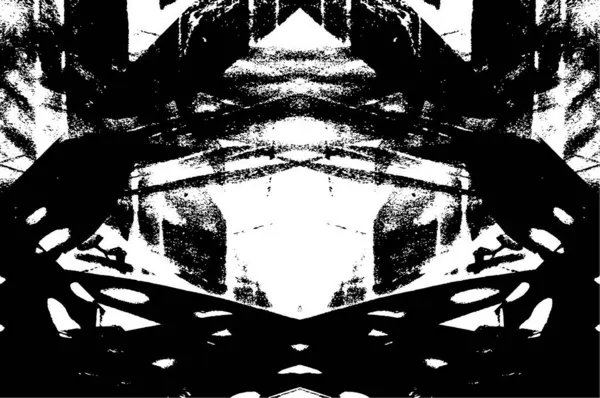 Černá Bílá Grunge Vzor Abstraktní Pozadí — Stockový vektor