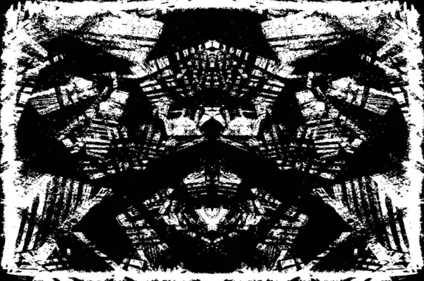 Černá Bílá Abstraktní Pozadí Černá Bílá Monochromatický Starý Grunge Vintage — Stockový vektor