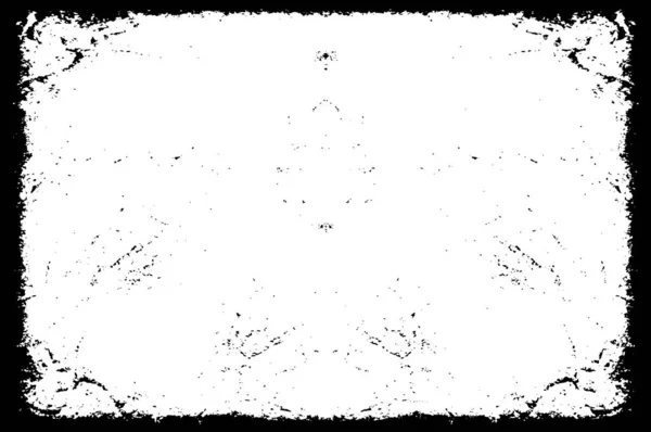 Abstrakcyjny Czarny Biały Grunge Szablon Wektor Ilustracja — Wektor stockowy