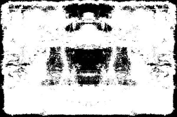 Старий Абстрактний Чорно Білий Гранжевий Старовинний Вивітрений Фон — стоковий вектор
