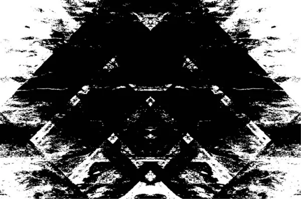 Alter Abstrakter Schwarz Weißer Grunge Vintage Verwitterter Hintergrund — Stockvektor