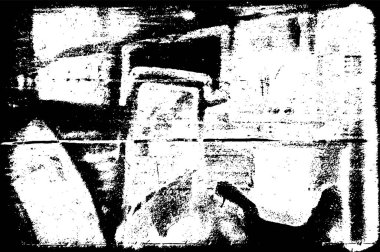 Grunge Vektör Doku Arkaplanı. Gürültüyle Kolayca Üzüntü Yaratmak, Tırmalamak, Bağbozumu Efekti