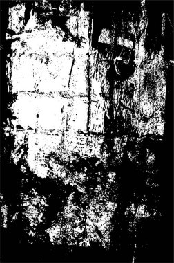 Grunge Vektör Doku Arkaplanı. Gürültüyle Kolayca Üzüntü Yaratmak, Tırmalamak, Bağbozumu Efekti