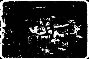 Grunge Vektör Doku Arkaplanı. Gürültüyle Kolayca Üzüntü Yaratmak, Tırmalamak, Bağbozumu Efekti