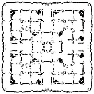 Grunge Vektör Doku Arkaplanı. Gürültüyle Kolayca Üzüntü Yaratmak, Tırmalamak, Bağbozumu Efekti