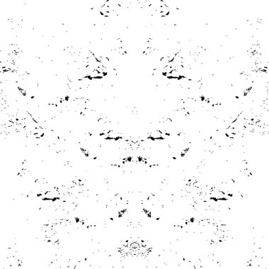 Arkaplan kullanımı için simetrik detaylara sahip Grunge monokrom deseni