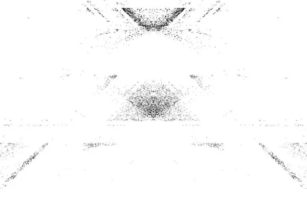 带有对称细节的Grunge单色图案 供背景使用 — 图库矢量图片