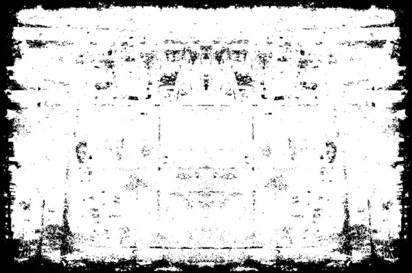 Fondo Abstracto Blanco Negro Superficie Envejecida Grunge — Archivo Imágenes Vectoriales