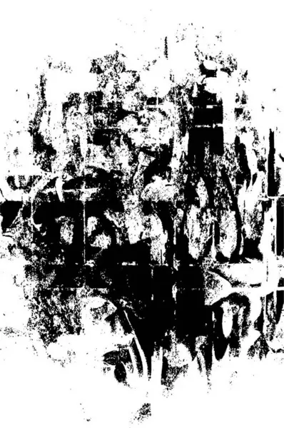 Abstrait Fond Noir Blanc Vieille Surface Grunge Altérée — Image vectorielle
