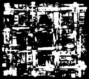 arkaplan için soyut siyah ve beyaz grunge şablonu, vektör illüstrasyonu