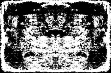 Soyut siyah beyaz desen. Arkaplan kullanımı için karmaşık simetrik detaylara sahip bileşim.