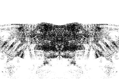 Soyut siyah beyaz desen. Arkaplan kullanımı için karmaşık simetrik detaylara sahip bileşim.