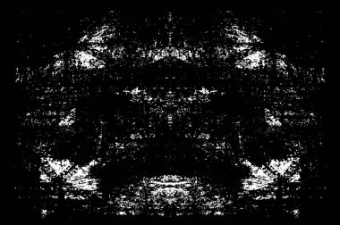 Soyut monokrom vektör deseni. Arkaplan kullanımı için karmaşık simetrik tasarım.