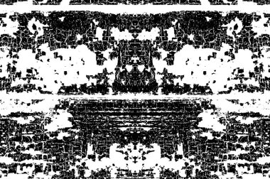 Soyut monokrom vektör deseni. Arkaplan kullanımı için karmaşık simetrik tasarım.