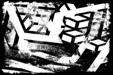 Çizikler de dahil. soyut siyah beyaz duvar kağıdı