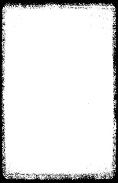 Abstract Black White Grunge Frame Template Background Vector Illustration — Stock Vector