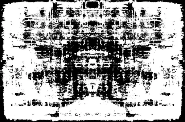 Abstrakte Schwarz Weiß Grunge Vorlage Für Hintergrund Vektorillustration — Stockvektor