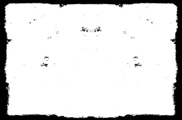 Абстрактный Черно Белый Шаблон Кадра Гранжа Фона Векторная Иллюстрация — стоковый вектор