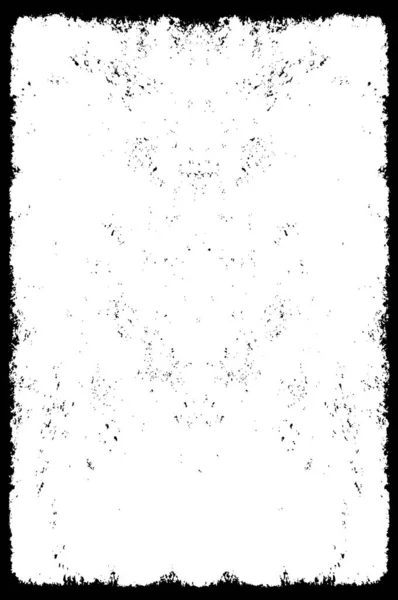 背景の抽象的な黒と白のグラウンジフレームテンプレート ベクトルイラスト — ストックベクタ