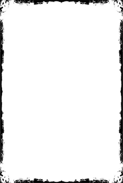 Abstract Black White Grunge Frame Template Background Vector Illustration — Stock Vector