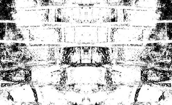 Abstrakte Schwarz Weiß Grunge Mauervorlage Für Hintergrund Vektorillustration — Stockvektor