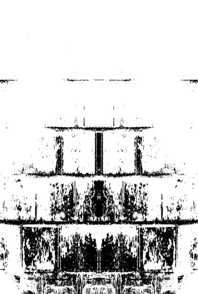 Абстрактний Чорно Білий Візерунок Композиція Нечіткими Симетричними Деталями Фонового Використання — стоковий вектор