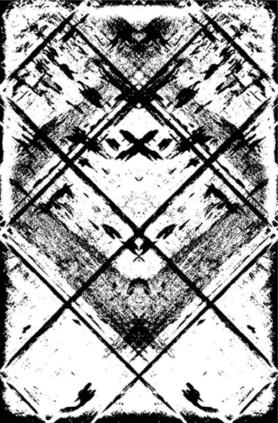 抽象的な黒と白のパターン バックグラウンド使用のための厄介な対称的な詳細との構成 — ストックベクタ