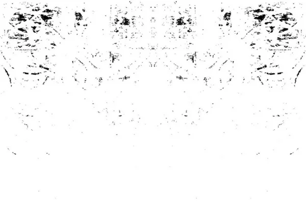 Modèle Abstrait Noir Blanc Composition Avec Des Détails Symétriques Désordonnés — Image vectorielle