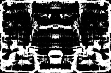 Kaba ve basit bir desen, inişli çıkışlı vuruşlarla yapılmış.