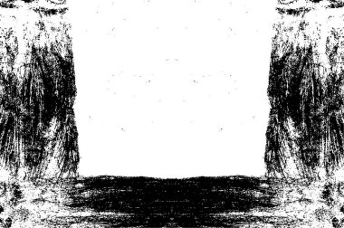 Kaba ve basit bir desen, inişli çıkışlı vuruşlarla yapılmış.