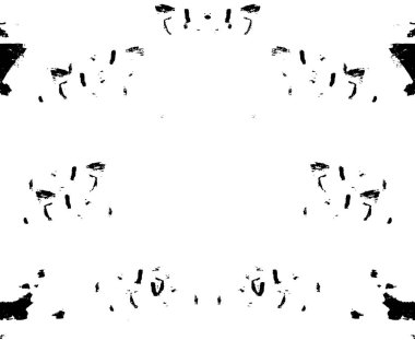 Kaba ve basit bir desen, inişli çıkışlı vuruşlarla yapılmış.