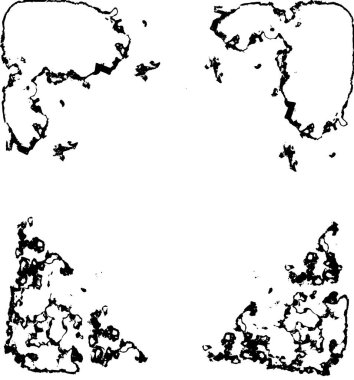 Kaba ve basit bir desen, inişli çıkışlı vuruşlarla yapılmış.