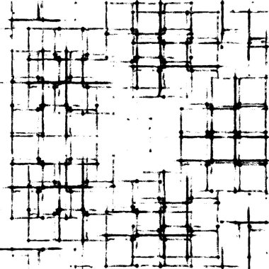 Kaba ve basit bir desen, inişli çıkışlı vuruşlarla yapılmış.