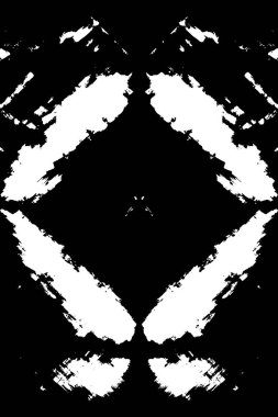 Kaba ve basit bir desen, inişli çıkışlı vuruşlarla yapılmış.