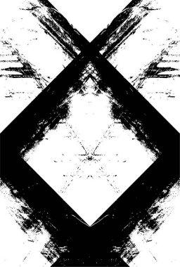 Kaba ve basit bir desen, inişli çıkışlı vuruşlarla yapılmış.