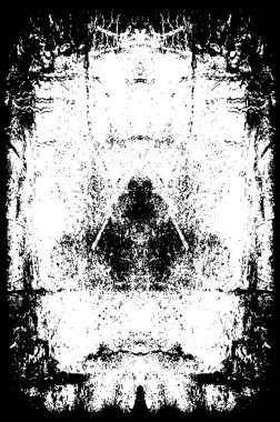 Kaba ve basit bir desen, inişli çıkışlı vuruşlarla yapılmış.