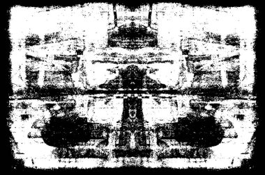 Kaba ve basit bir desen, inişli çıkışlı vuruşlarla yapılmış.