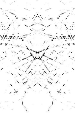 Kaba ve basit bir desen, inişli çıkışlı vuruşlarla yapılmış.