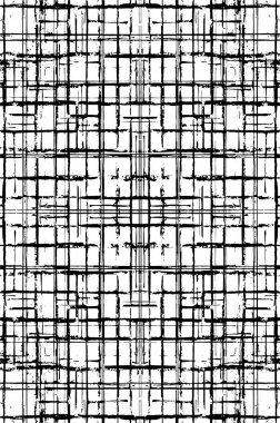 Kaba ve basit bir desen, inişli çıkışlı vuruşlarla yapılmış.