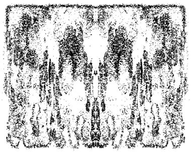 Kaba ve basit bir desen, inişli çıkışlı vuruşlarla yapılmış.