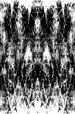 Kaba ve basit bir desen, inişli çıkışlı vuruşlarla yapılmış.