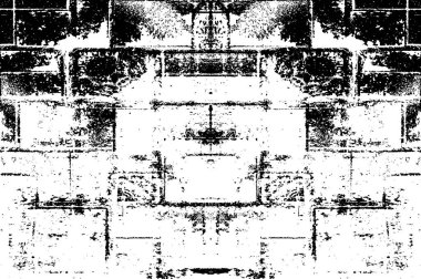 Kaba ve basit bir desen, inişli çıkışlı vuruşlarla yapılmış.