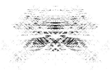 Soyut desenli tek renkli poster. Arkaplan kullanımı için karmaşık simetrik tasarım.