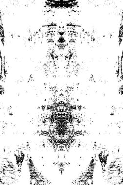 Siyah ve beyaz soyut arka plan. Çatlakların, tozun, lekelerin tek renkli dokusu. Yazdırma ve tasarım için desen