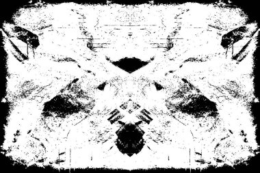 arkaplanda çatlaklar olan soyut siyah beyaz grunge arkaplanı